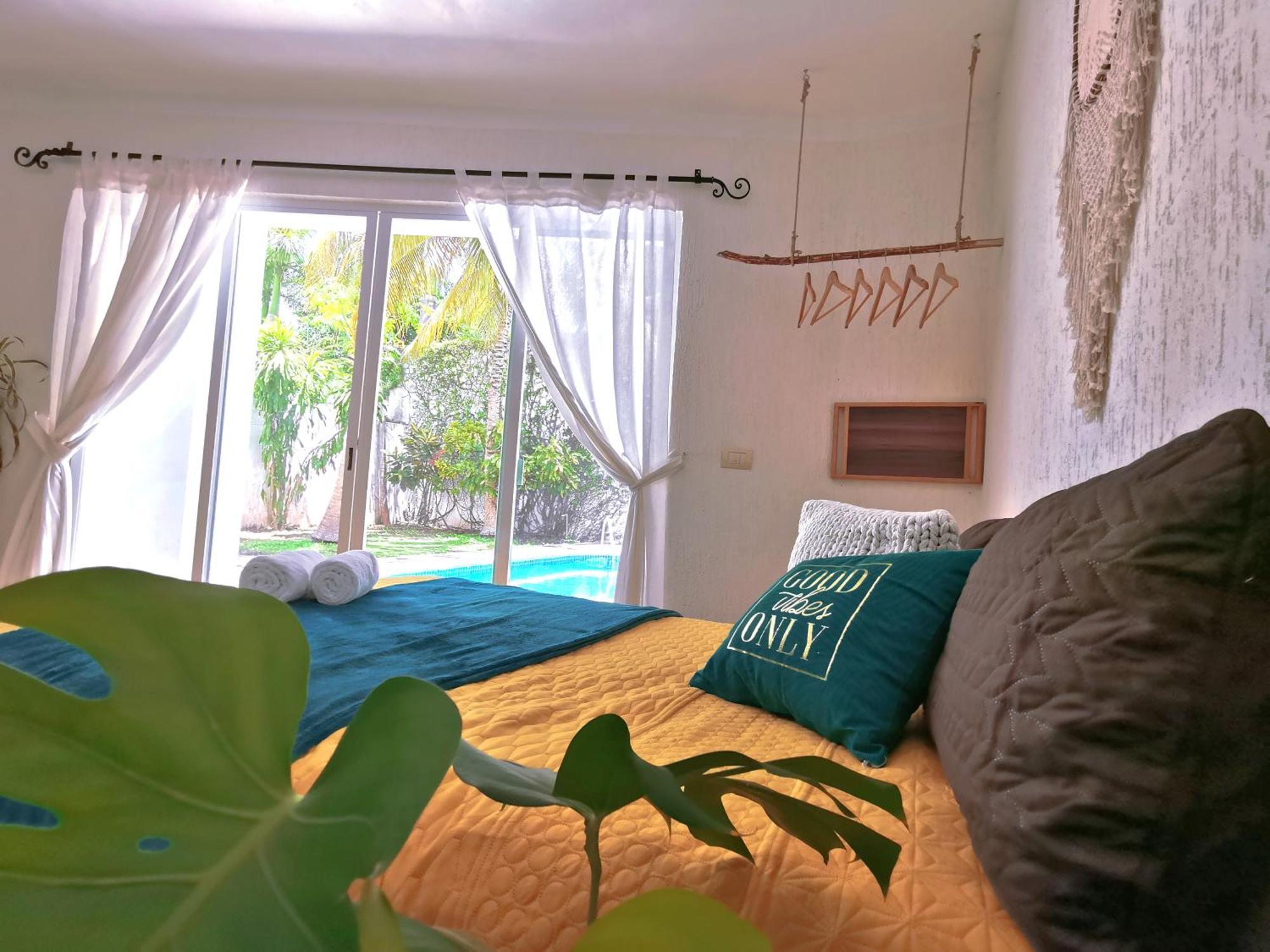Beautiful & Cozy Near Beach Apartment Pool & Kingsize Bed Канкун Номер фото